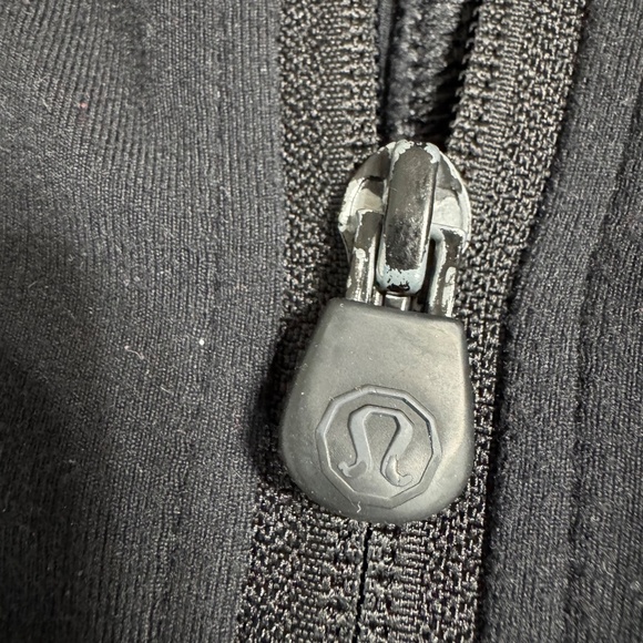 Lululemon Athletica Lulu Men XL Stretchy Black Lightweight Activewear Zip Coat - Picture 5 of 9